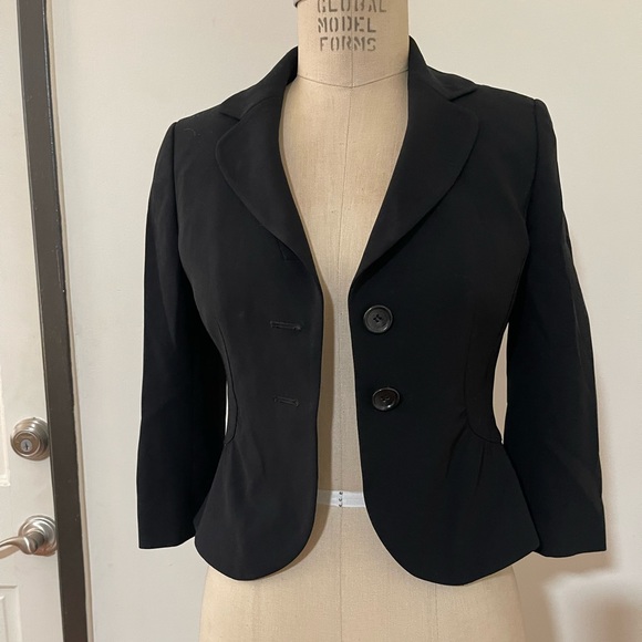 Ann Taylor Black Tailored Women's Blazer - Picture 3 of 8